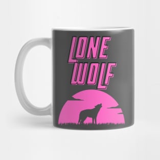 Lone Wolf Pink Mug